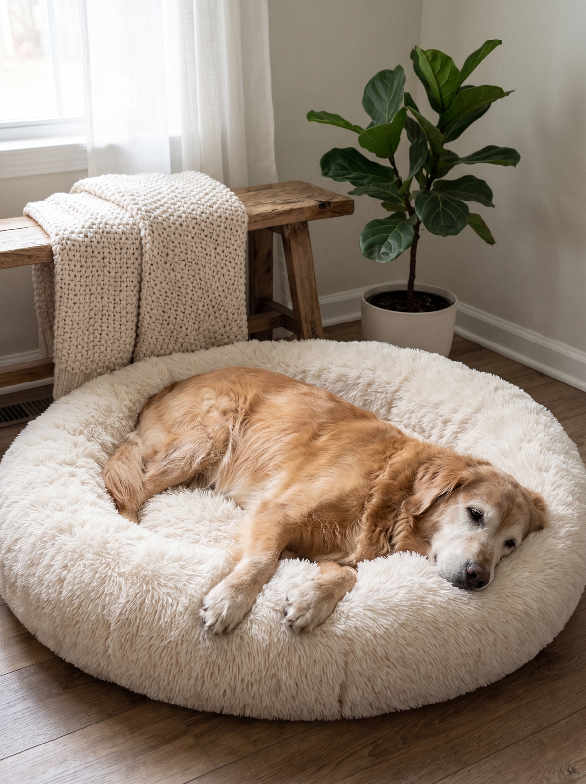 Pouncie dog bed lifestyle image 2